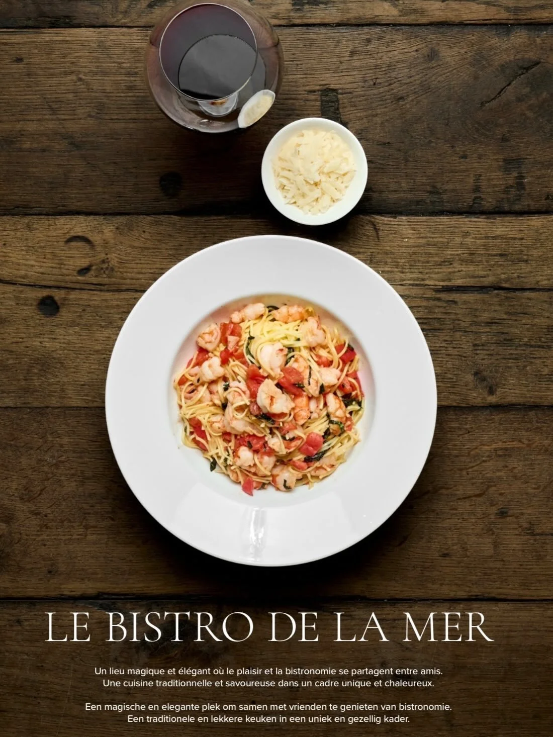 LE BISTRO DE LA MER

Un lieu magique et &eacute;l&eacute;gant o&ugrave; le plaisir et la bistronomie se partagent entre amis.  Une cuisine traditionnelle et savoureuse dans un cadre unique et chaleureux.

Een magische en elegante plek om samen met vr