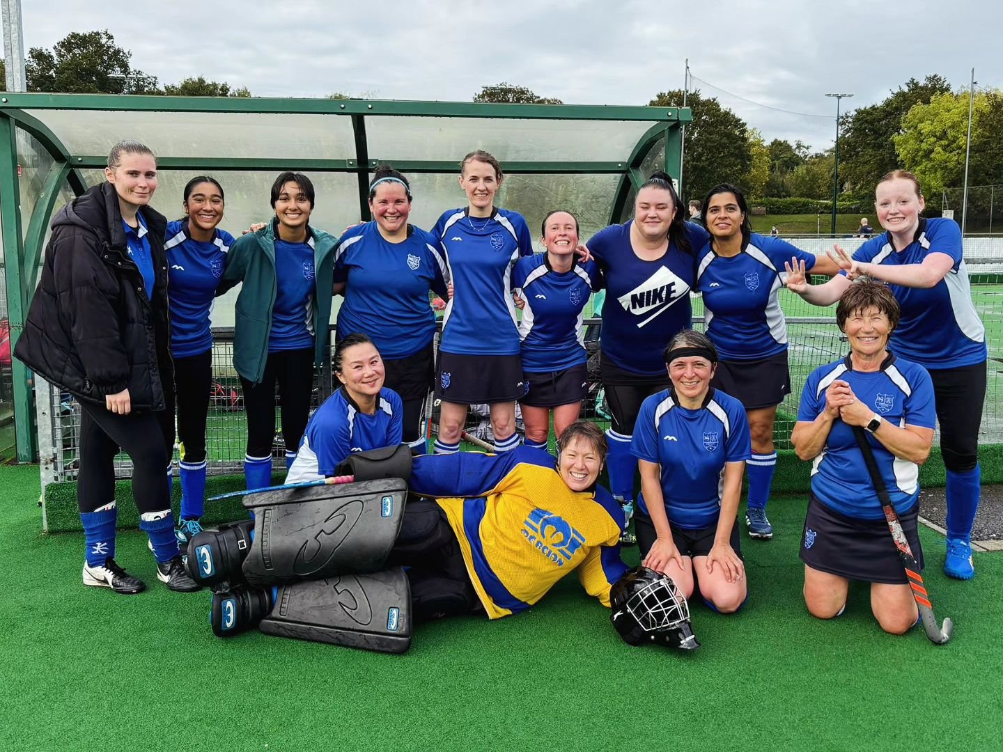Celebrating the first win for the season! Well done to our 2s for their 3-0 victory!