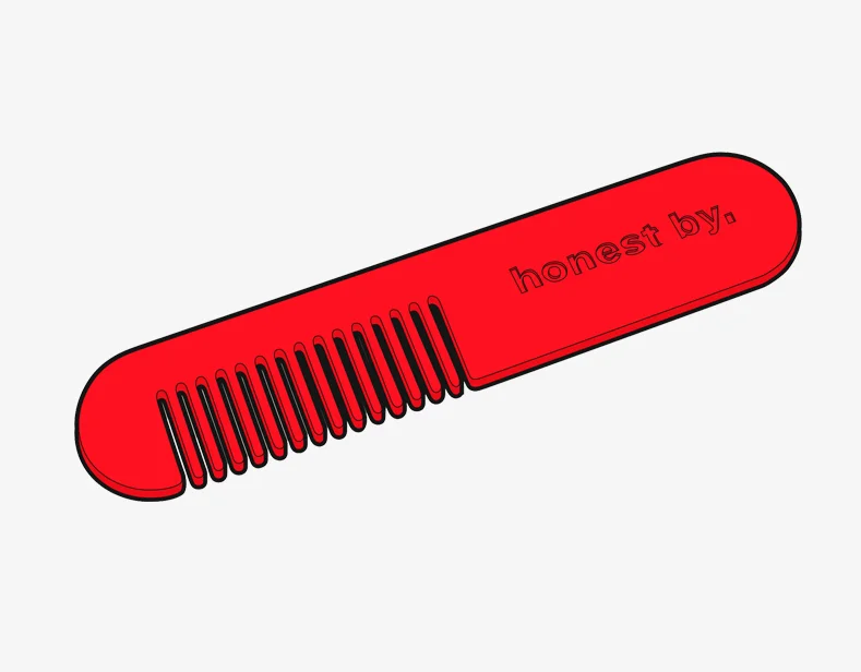 3D printable comb by 'Honest By' in collaboration with ' Comme des Machines '