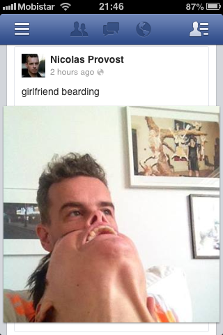 Hannelore KNuts girlfriend bearding