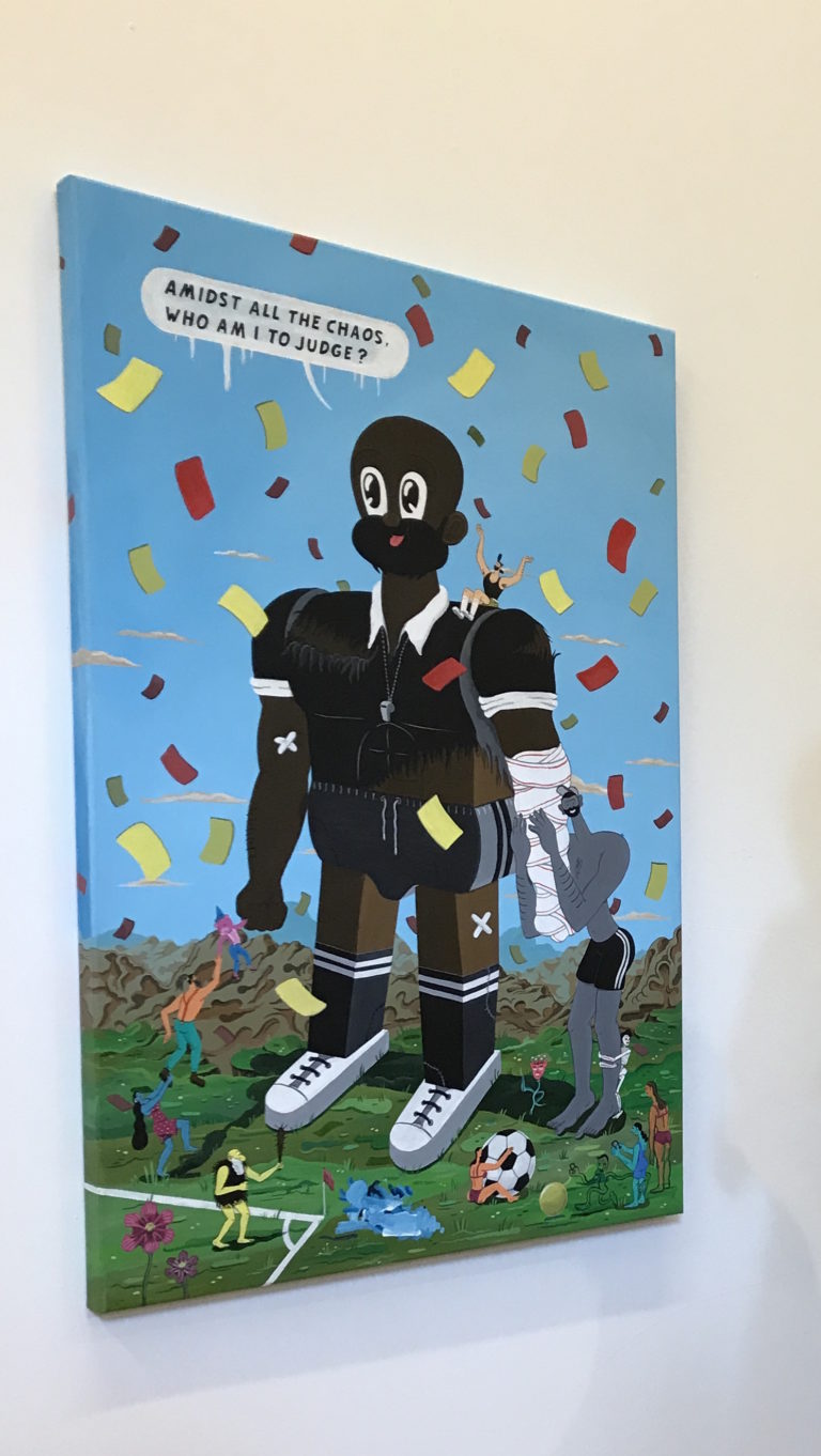 Brecht Vandenbroucke for “Art Is Comic” – image by KNOTORYUS