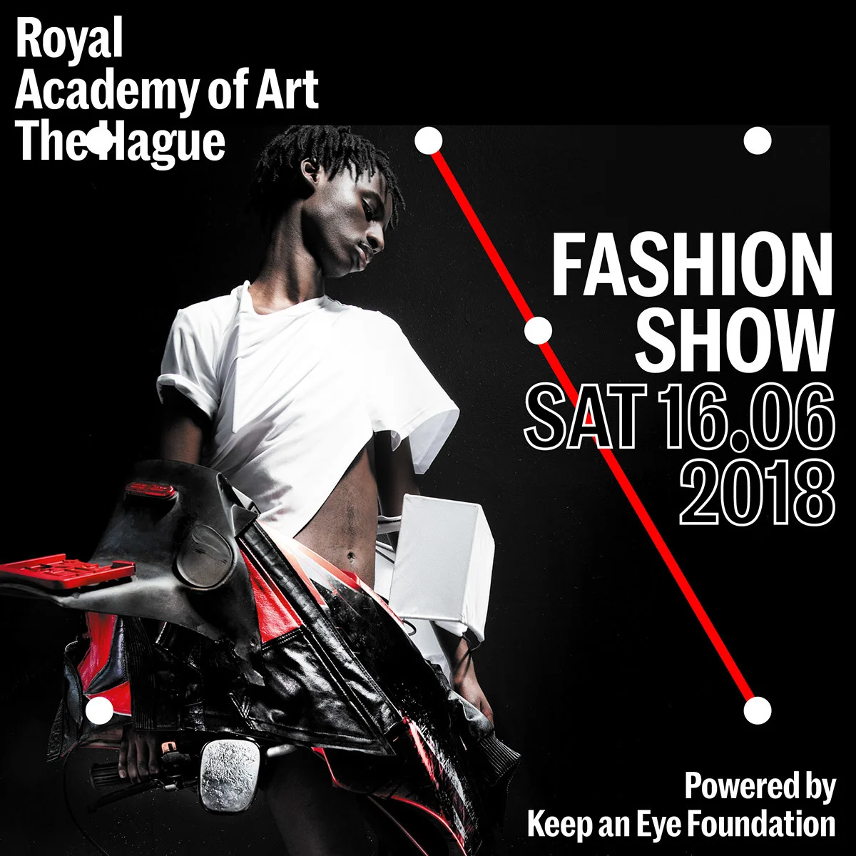 Outfit: Tim Scholte, Photography: Ronald Stoops, Art direction: Jurgi Persoons, Creative direction campaign: Peter De Potter, Model: Moise @ Rebel Management, Grooming: Inge Grognard, Photo assistance: Gretar Ingi Gunnlaugsson