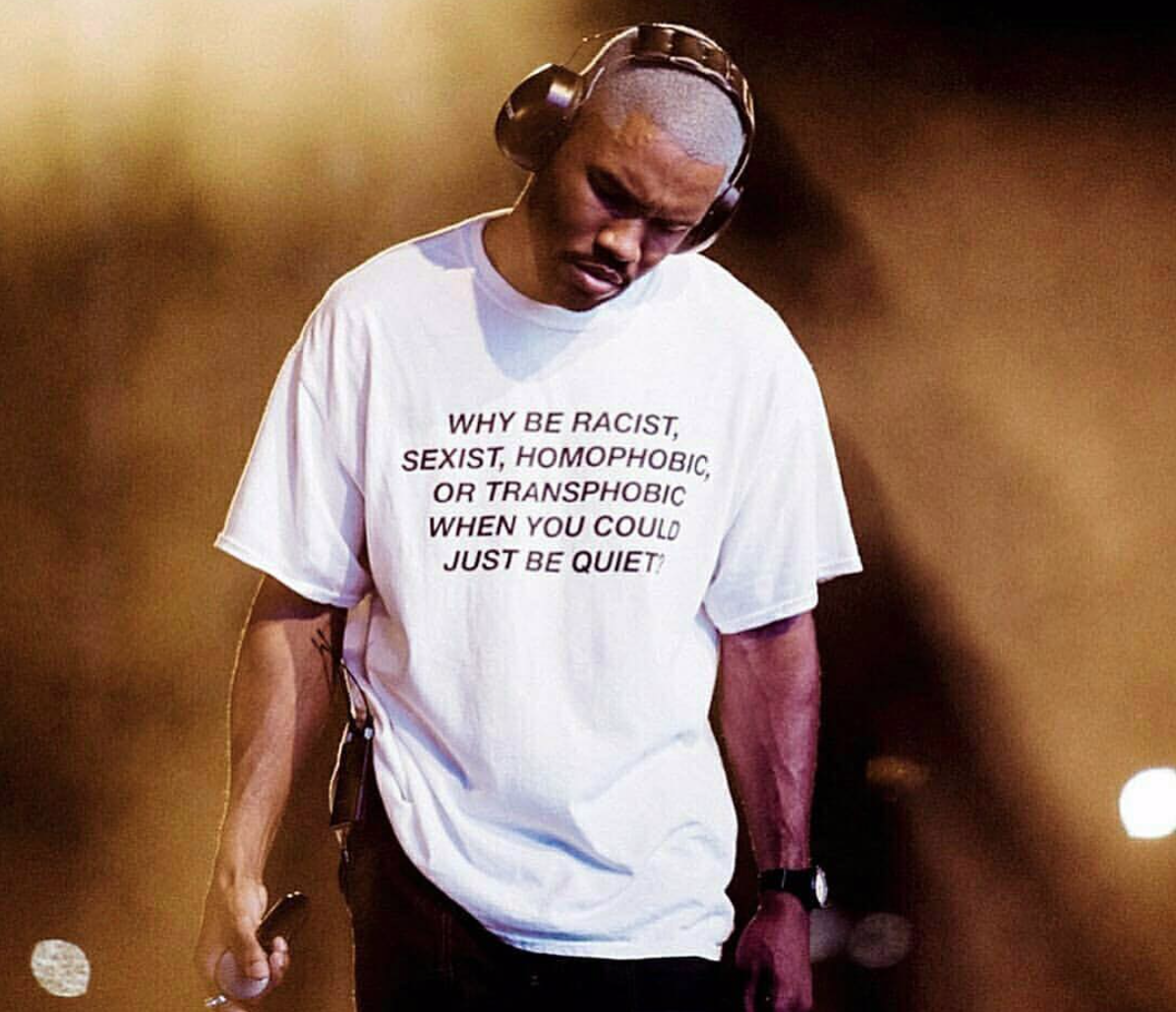 Frank Ocean wearing GreenBoxShop