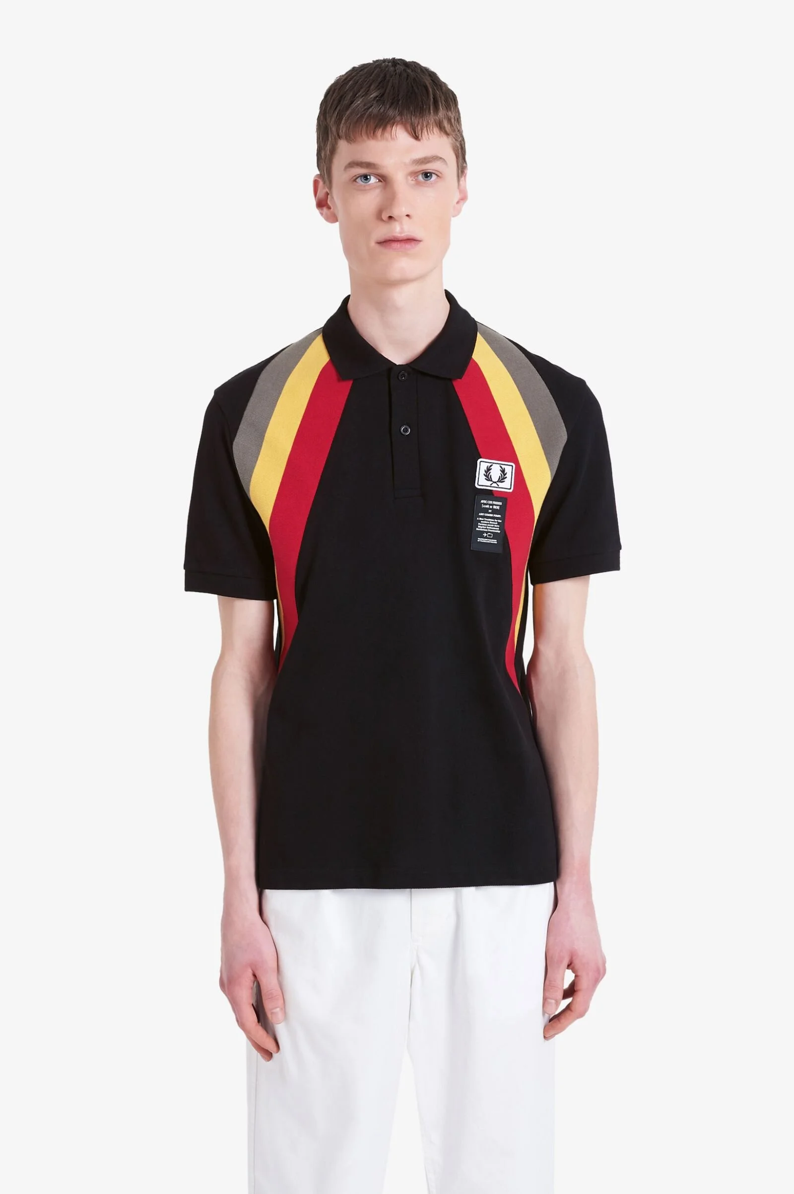 ART COMES FIRST ブラックポロシャツ FRED PERRY × Art Comes First 