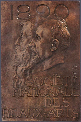11. Alexandre Charpentier, Société Nationale des Beaux Arts , 1890 . Cast bronze. 252 x 165 mm. Private Collection, U.S.A.