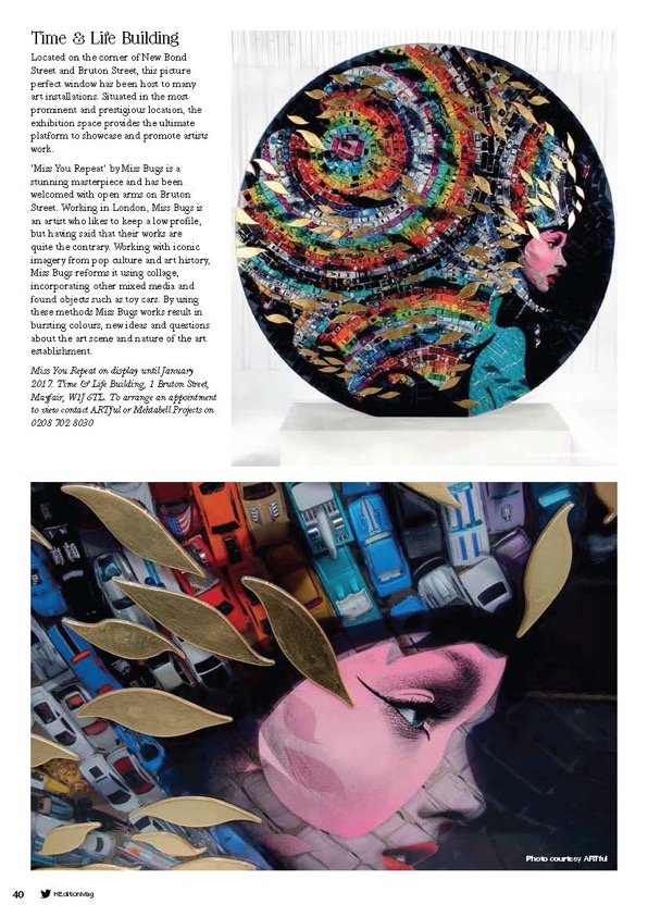 H Edition publication - exhibition at Tower 42 London, facilitated by Artful.