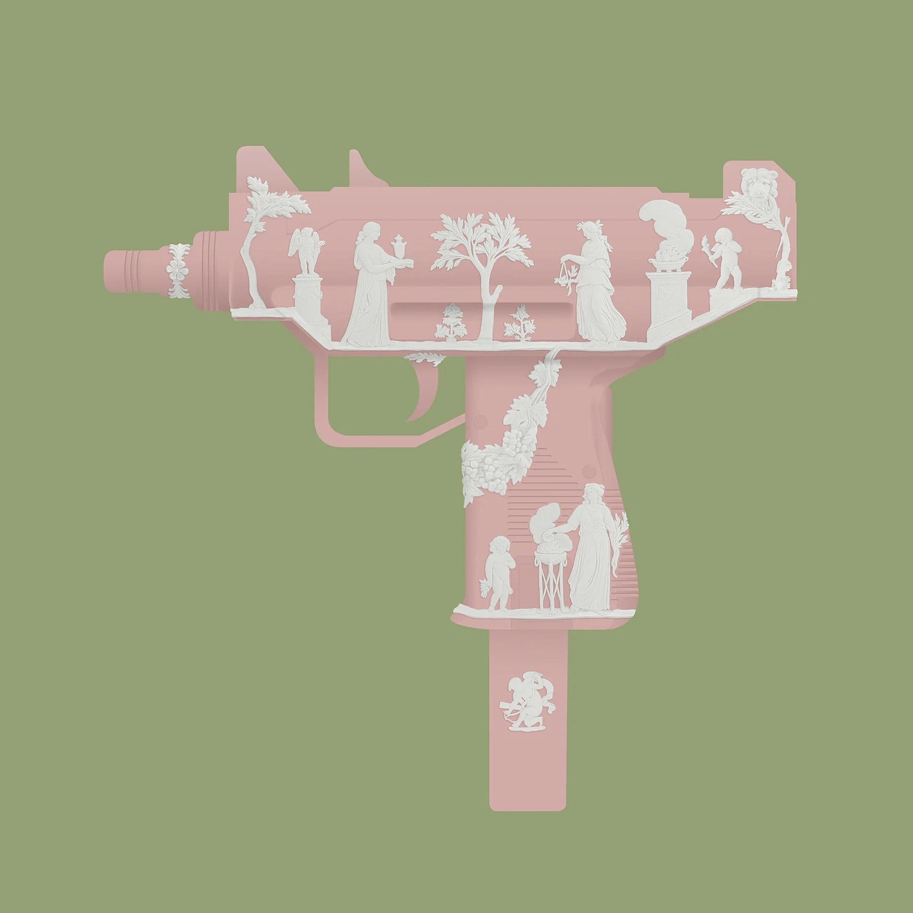 JASPERWARE UZI (PINK) 2017 PRE RELEASE GICLÉE ON 308 GSM COTTON RAG ARCHIVAL PAPER 50 X 50 CM ED. :80 £280.jpg
