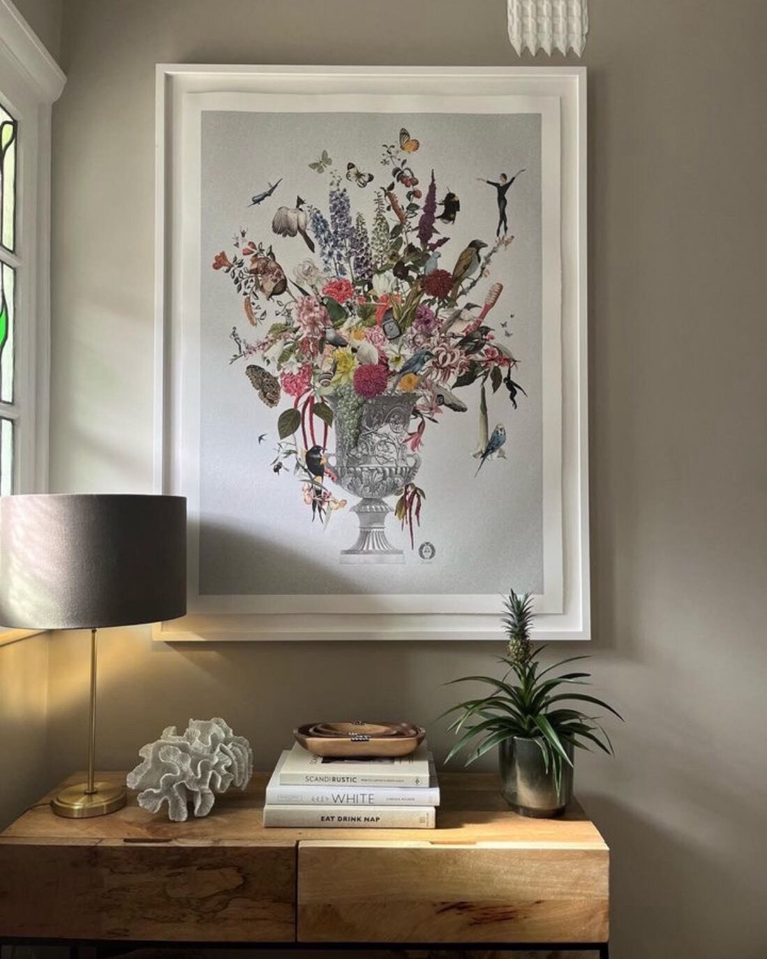 Such a beautiful start to the day with this exquisite still life collage bursting with flora from our brilliant artist @mariarivans  See more of Maria&rsquo;s work online now at on our Stand F3 @affordableartfairuk #hampstead in May 🤩.Sign up now to