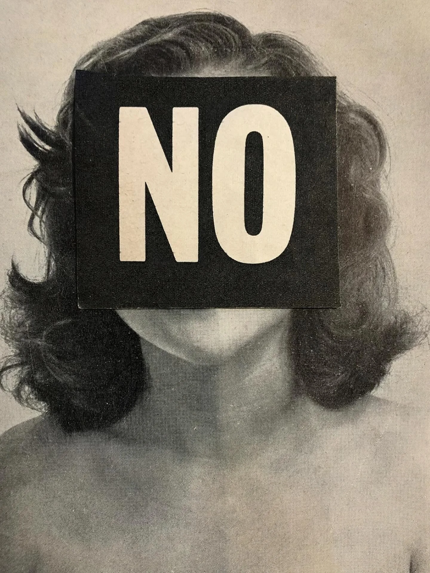 NEW ART ALERT.  Fresh online and available now is this stunning new limited edition from our brilliant collagist Michelle Thompson. In her unmistakable minimalist style is &lsquo;NO&rsquo;  an Archival pigment inks print  on 308gsm Hahnemuehle Photo 