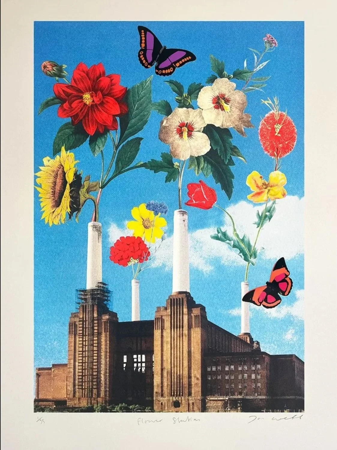 We love this uplifting new screen print from our brilliant artist @joewebbart  This is &lsquo;Flower Station&rsquo;  a 12 layer silkscreen print with spot varnish on 410gsm Somerset Satin paper.

At 70cm x 50cm it&rsquo;s the perfect size for any int