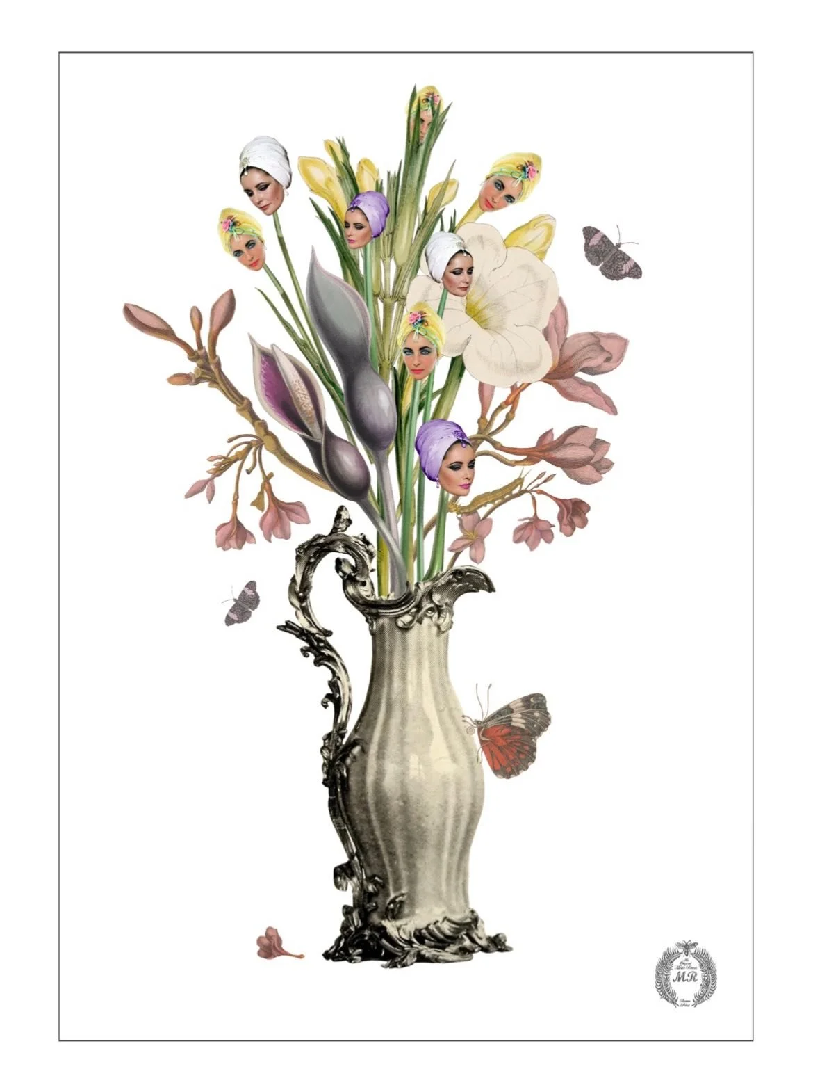 We&rsquo;re so pleased to bring you details of fabulous new art by our brilliant artist Maria Rivans.

This is &lsquo;Best Wishes From Elizabeth Taylor&rsquo;, an exquisite collaged, surreal piece of art featuring glamorous portraits of the iconic fi