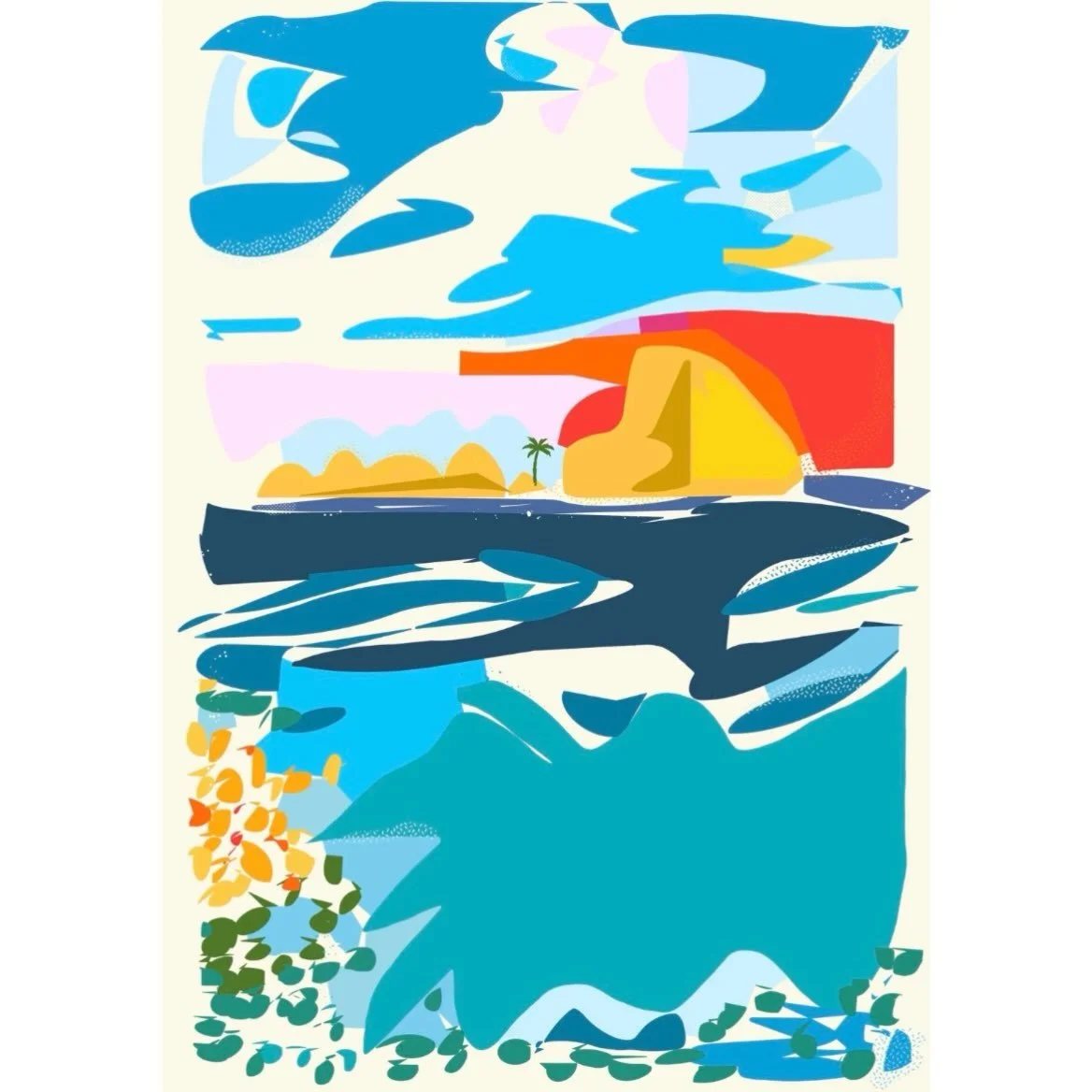 The endless summer &hellip;. Keep the feeling going with this fabulous limited edition from our brilliant artist @frisco_arts_club &lsquo;Balearic Sunset&rsquo; will keep that holiday vibe ongoing. This is a limited edition archival pigment ink print