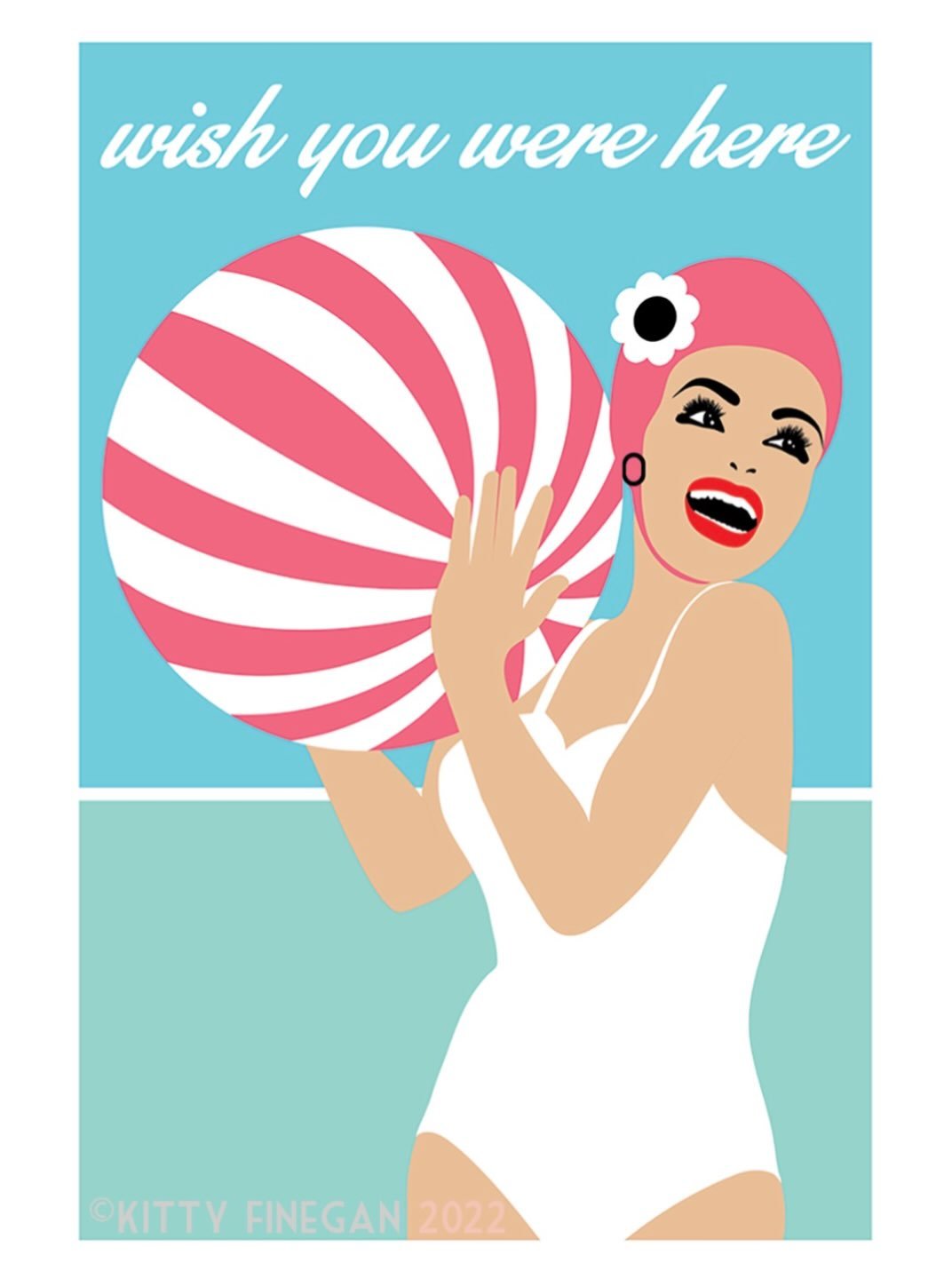 And the holiday vibe continues with this glorious edition from @kittyfineganstore This is &lsquo;Wish you Were Here&rsquo;  an archival pigment ink print on Hahnemuhle PhotoRag paper. It measures 100cm x 70cm and is published as a signed and numbered