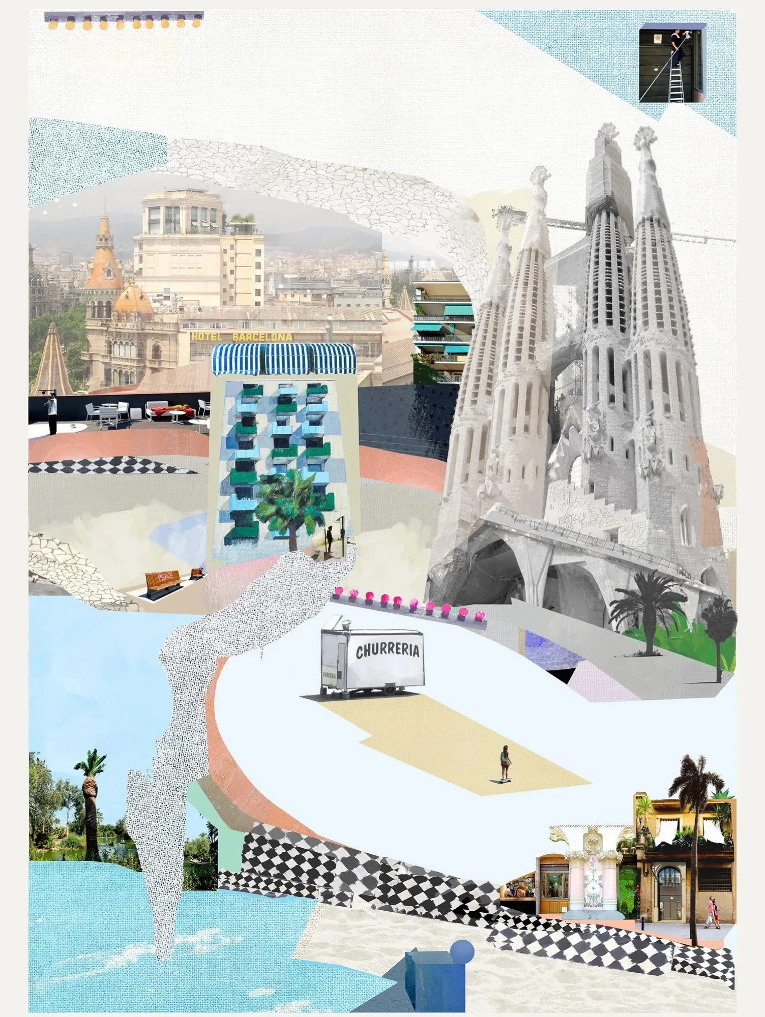 We&rsquo;re so pleased to be able to offer a new, limited edition print from our brilliant artist Steph Burnley @bonnieandclydeart
This is The Everyday Sublime, an archival pigment print with screen-printed areas diamond dust and gloss details, hand 