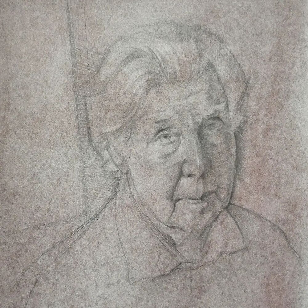 My final picture of 4; a sketch in preparation for a portrait of the author Ronald Blythe 1922 - 2023.

To be shown at the @royalsocietyportraitpainters annual exhibition at the @mallgalleries, London
4th to 13th May

Ronald sat for me in his study, 