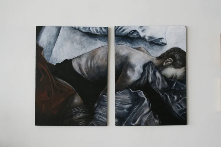 Bed (diptych)