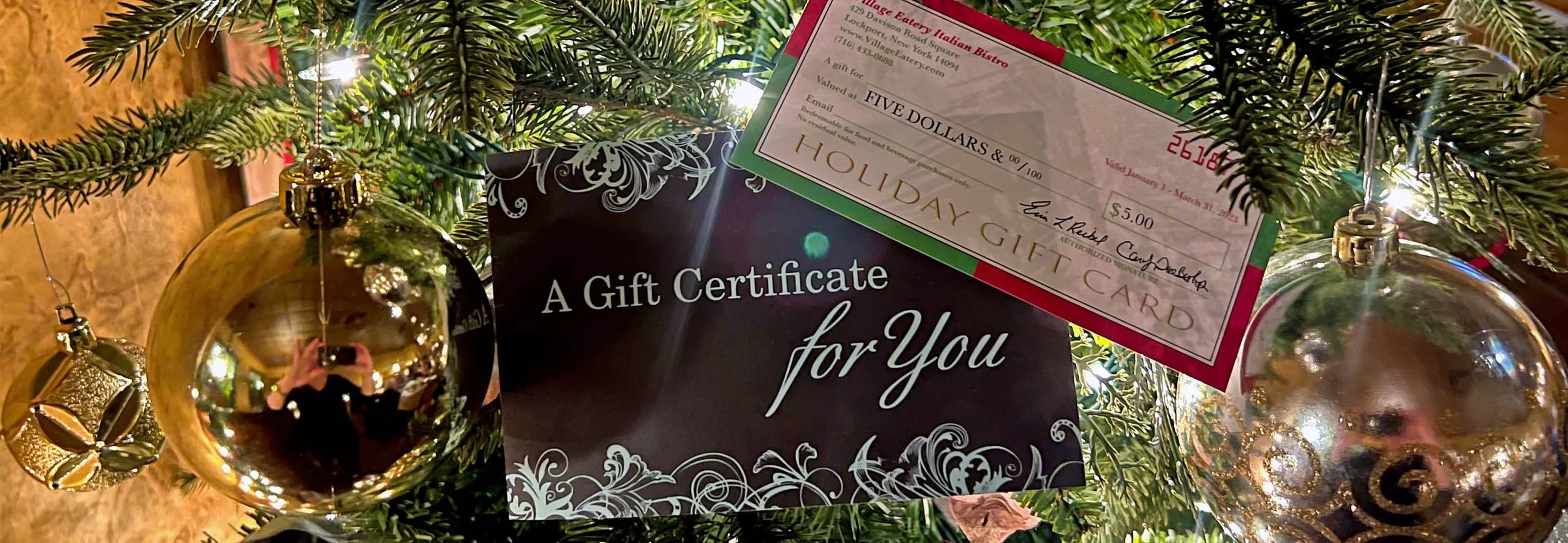 Gift Certificates — Village Eatery Italian Bistro