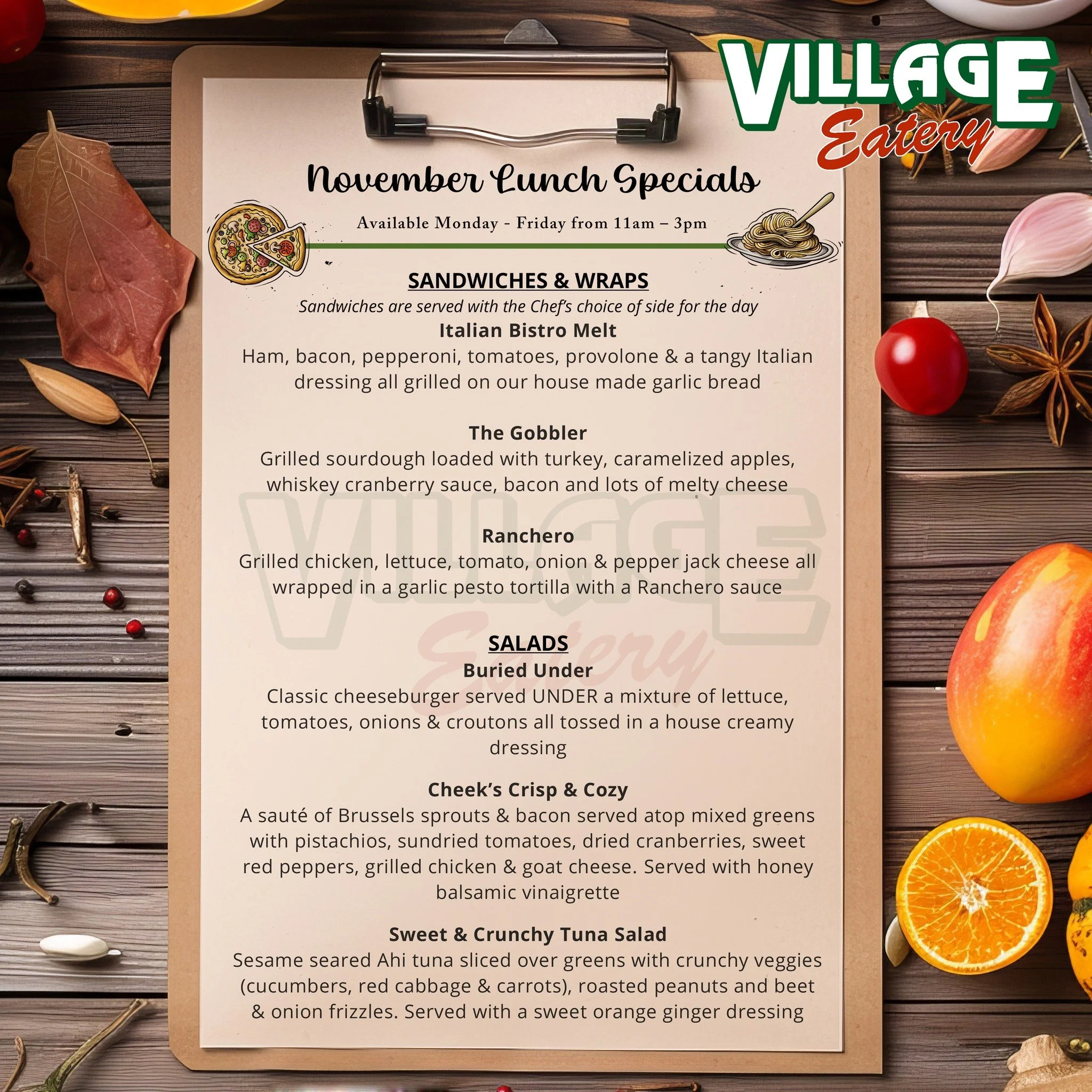 𝐋𝐨𝐜𝐤𝐩𝐨𝐫𝐭, 𝐎𝐮𝐫 𝐍𝐨𝐯𝐞𝐦𝐛𝐞𝐫 𝐋𝐮𝐧𝐜𝐡 𝐒𝐩𝐞𝐜𝐢𝐚𝐥𝐬 𝐀𝐫𝐞 𝐢𝐧 𝐚𝐧𝐝 𝐓𝐡𝐞𝐲 𝐀𝐫𝐞 𝐒𝐨 𝐃𝐞𝐥𝐢𝐜𝐢𝐨𝐮𝐬 𝐘𝐨𝐮 𝐖𝐢𝐥𝐥 𝐖𝐚𝐧𝐭 𝐭𝐨 𝐓𝐫𝐲 𝐓𝐡𝐞𝐦 𝐀𝐥𝐥! 🤤🥗🌯

With lunch specials like these, dinner will seem like an af