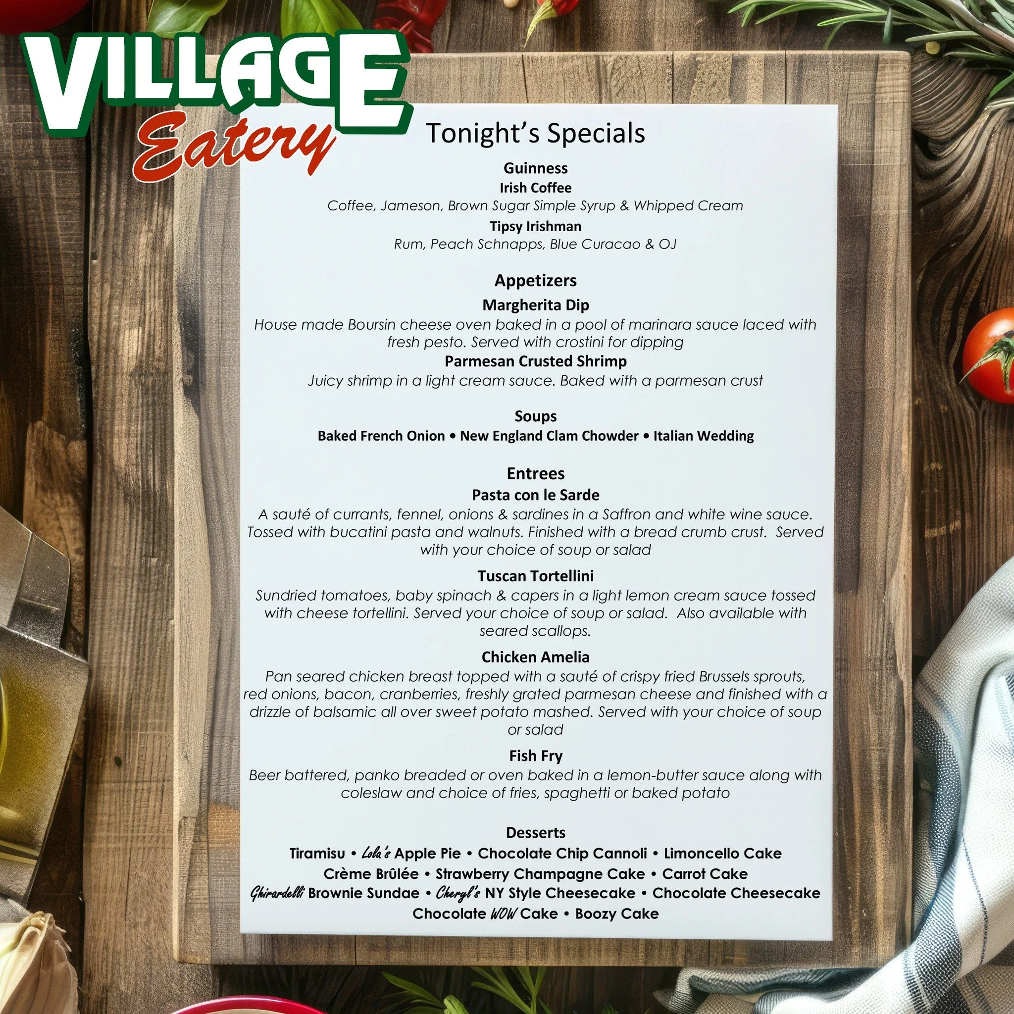 𝐋𝐨𝐜𝐤𝐩𝐨𝐫𝐭 𝐎𝐮𝐫 𝐖𝐞𝐞𝐤𝐞𝐧𝐝 𝐒𝐩𝐞𝐜𝐢𝐚𝐥𝐬 𝐚𝐫𝐞 𝐇𝐞𝐫𝐞 𝐚𝐧𝐝 𝐓𝐡𝐞𝐲&rsquo;𝐫𝐞 𝐒𝐩𝐞𝐜𝐭𝐚𝐜𝐮𝐥𝐚𝐫!💯🔥

As always we feature our Fish Fry on Friday and Saturday is our Prime Rib dinner special. 𝗜𝗻 𝗮𝗱𝗱𝗶𝘁𝗶𝗼𝗻 𝘁𝗼 𝗼𝘂?