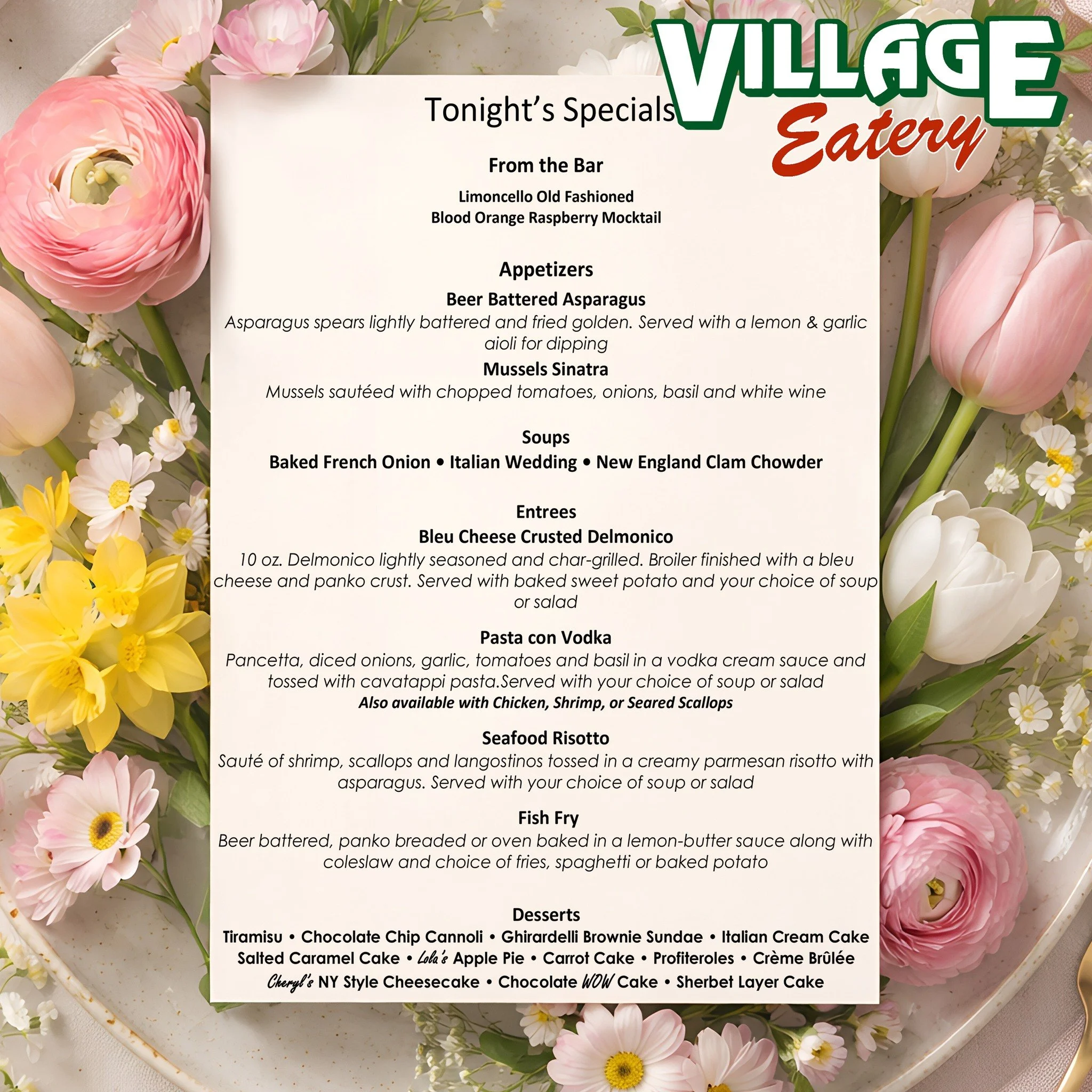 𝐋𝐨𝐜𝐤𝐩𝐨𝐫𝐭 𝐎𝐮𝐫 𝐖𝐞𝐞𝐤𝐞𝐧𝐝 𝐒𝐩𝐞𝐜𝐢𝐚𝐥𝐬 𝐚𝐫𝐞 𝐇𝐞𝐫𝐞 𝐚𝐧𝐝 𝐓𝐡𝐞𝐲&rsquo;𝐫𝐞 𝐒𝐩𝐞𝐜𝐭𝐚𝐜𝐮𝐥𝐚𝐫!💯🔥

As always we feature our Fish Fry on Friday and Saturday is our Prime Rib dinner special. 𝗜𝗻 𝗮𝗱𝗱𝗶𝘁𝗶𝗼𝗻 𝘁𝗼 𝗼𝘂?