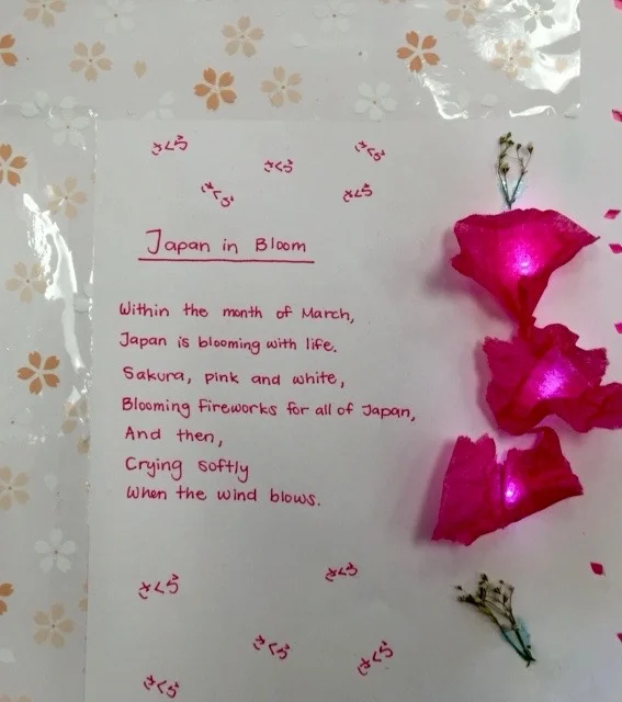 "Japan in Bloom" Combines Poetry, Craft Circuitry, and Collage