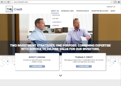 THL Credit web site 