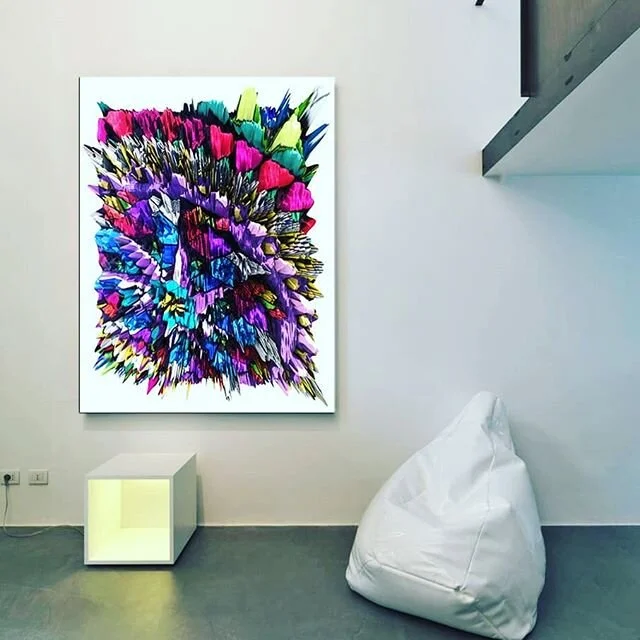 Revisiting work (2015) mandala heightfield test. #computer  #graphic #handmade #scanned #generativeart