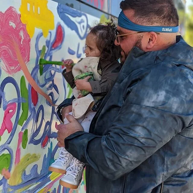 Tiny little artist 🌈 @gasparillaarts #gfa2020 #tampa #art #carmada