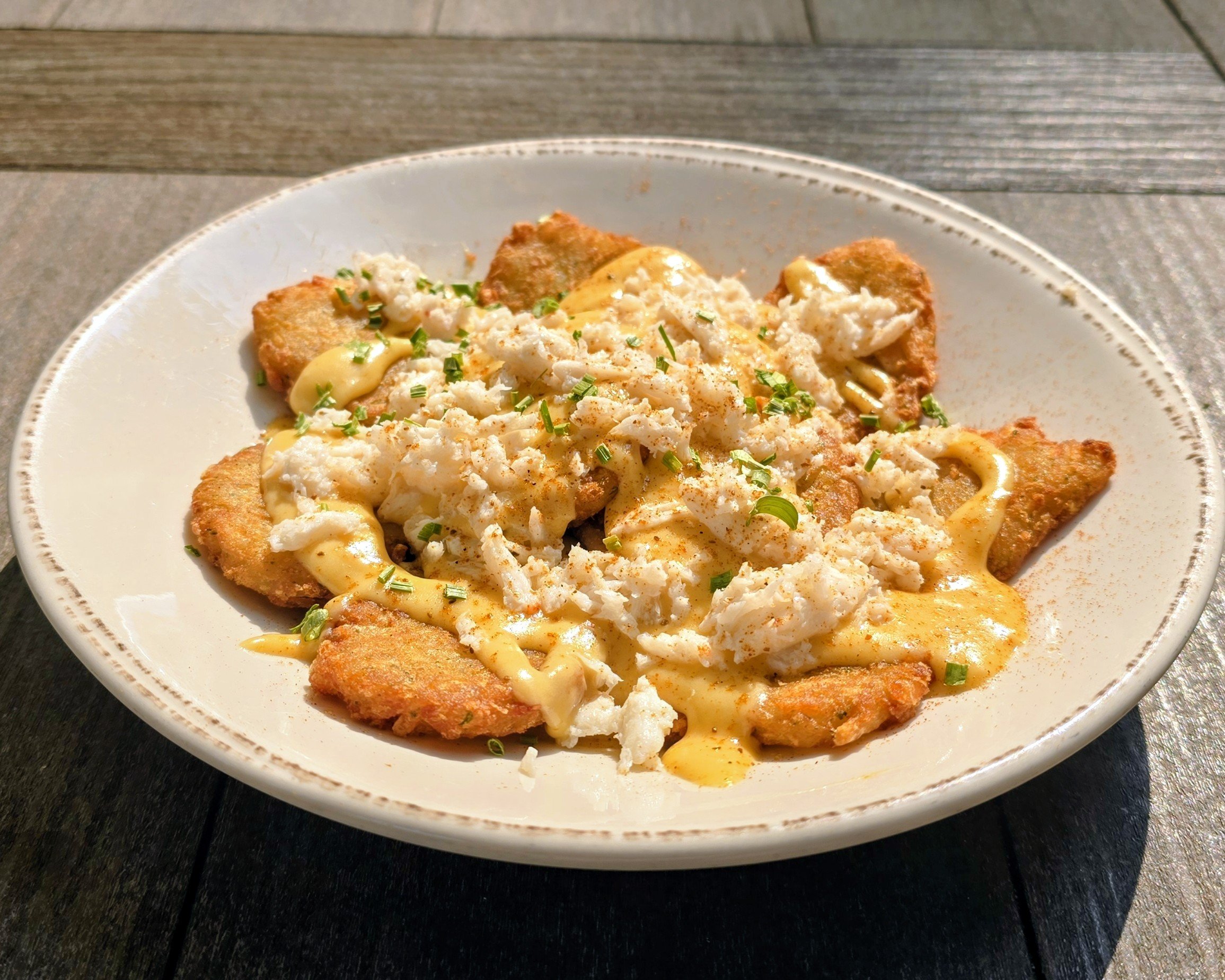 Crab & Bier Cheese Potato Cakes