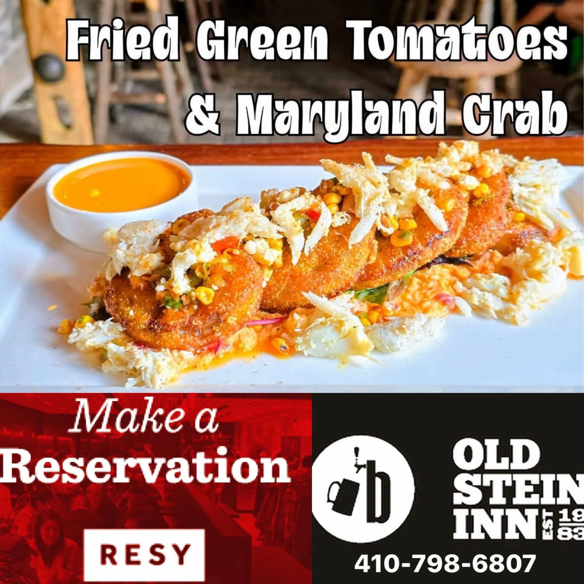 Crabtoberfest menu available till September 🦀
 
🍺our kitchen is working on our Octoberfest Fall menu now 🍺
 
 
Old Stein Inn
Restaurant &ndash; Bierstube &ndash; Biergarten
1143 Central Ave E, Edgewater, MD 21037
410-798-6807
www.oldstein-inn.com
