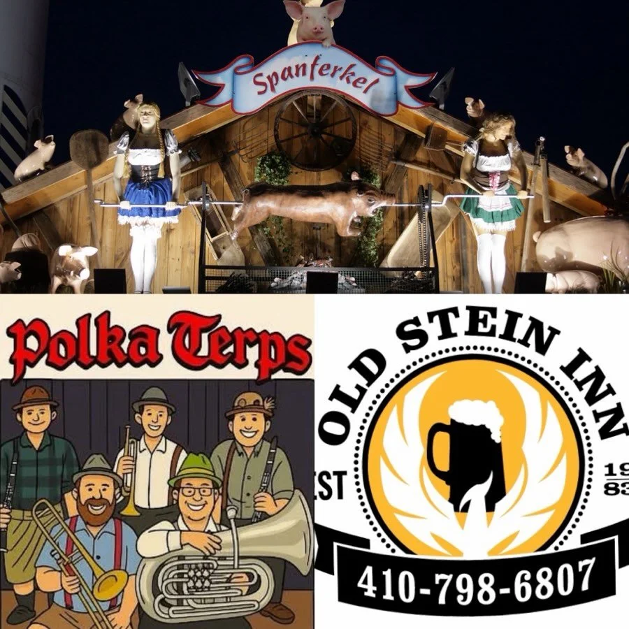 Put Sunday Funday September 13th on your calendar 🍺🪗🫵
 
1. Pre-Oktoberfest Warm Up with The Polka Terps Band in The Biergarten *2-5pm*
 
2. Traditional German Spanferkel &ldquo;Pig Roast&rdquo; *noon-8pm*
 
3. Fall Local Vendors Market in our side