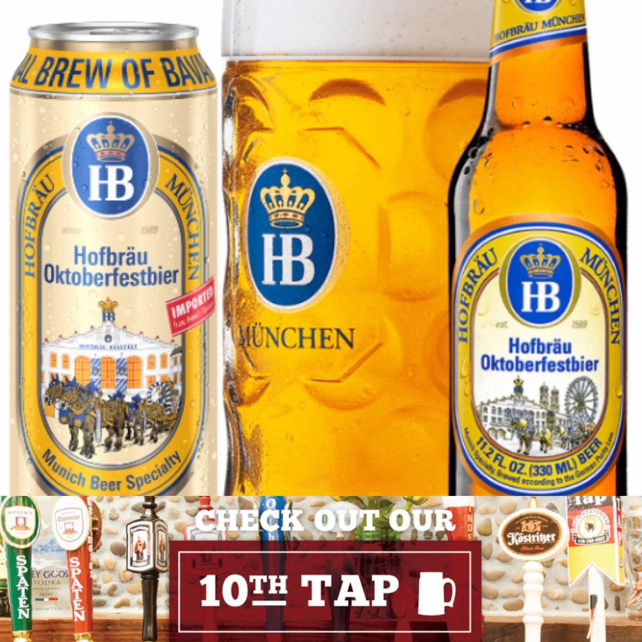 Is now serving @hofbrauusa Oktoberfest 6.3%abv as our 10th Tap 🍻

Reservations:
https://www.oldstein-inn.com/reservations

Check out our Fall/Oktoberfest hours:

🍺Full Menu till 10pm Friday &amp; Saturday nights 🍺
Wednesday - Thursday: 
Kitchen 4p
