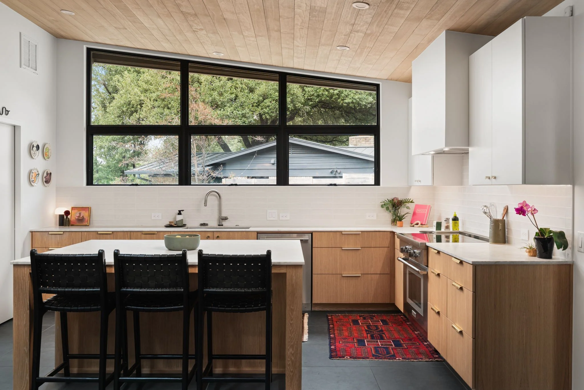 Wood Ceiling Custom Kitchen Builder Midcentury.jpg