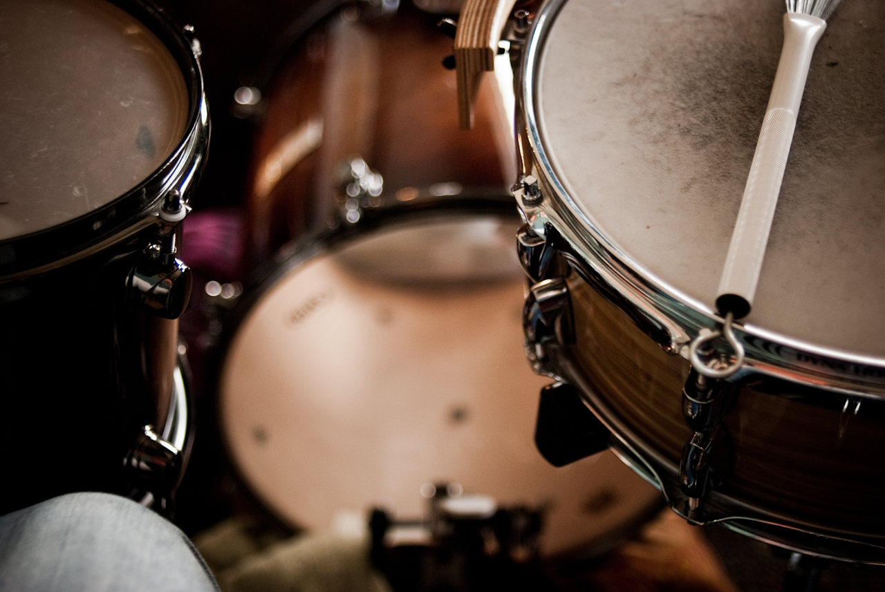 Kick drum. Wedding party ceilidh