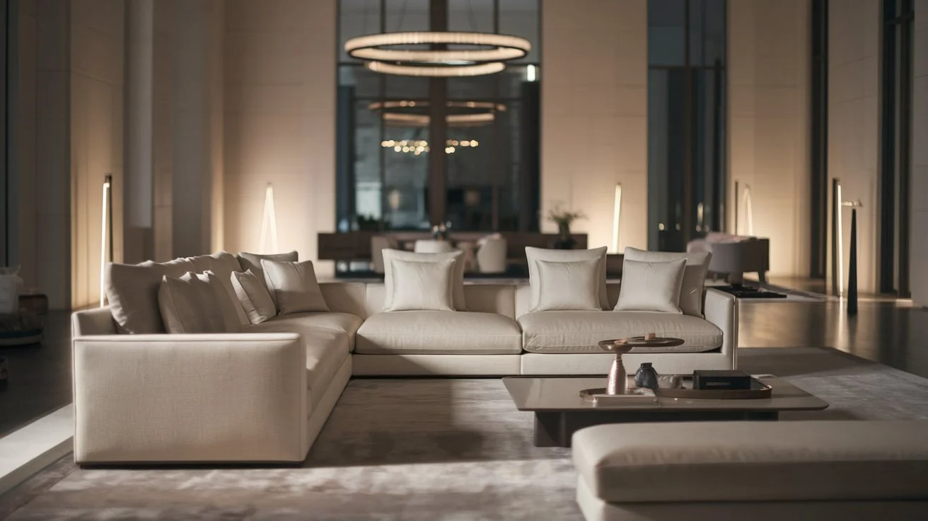 Sofa Sudut Minimalis: Keindahan dan Fungsionalitas di Ruang Tamu Mewah