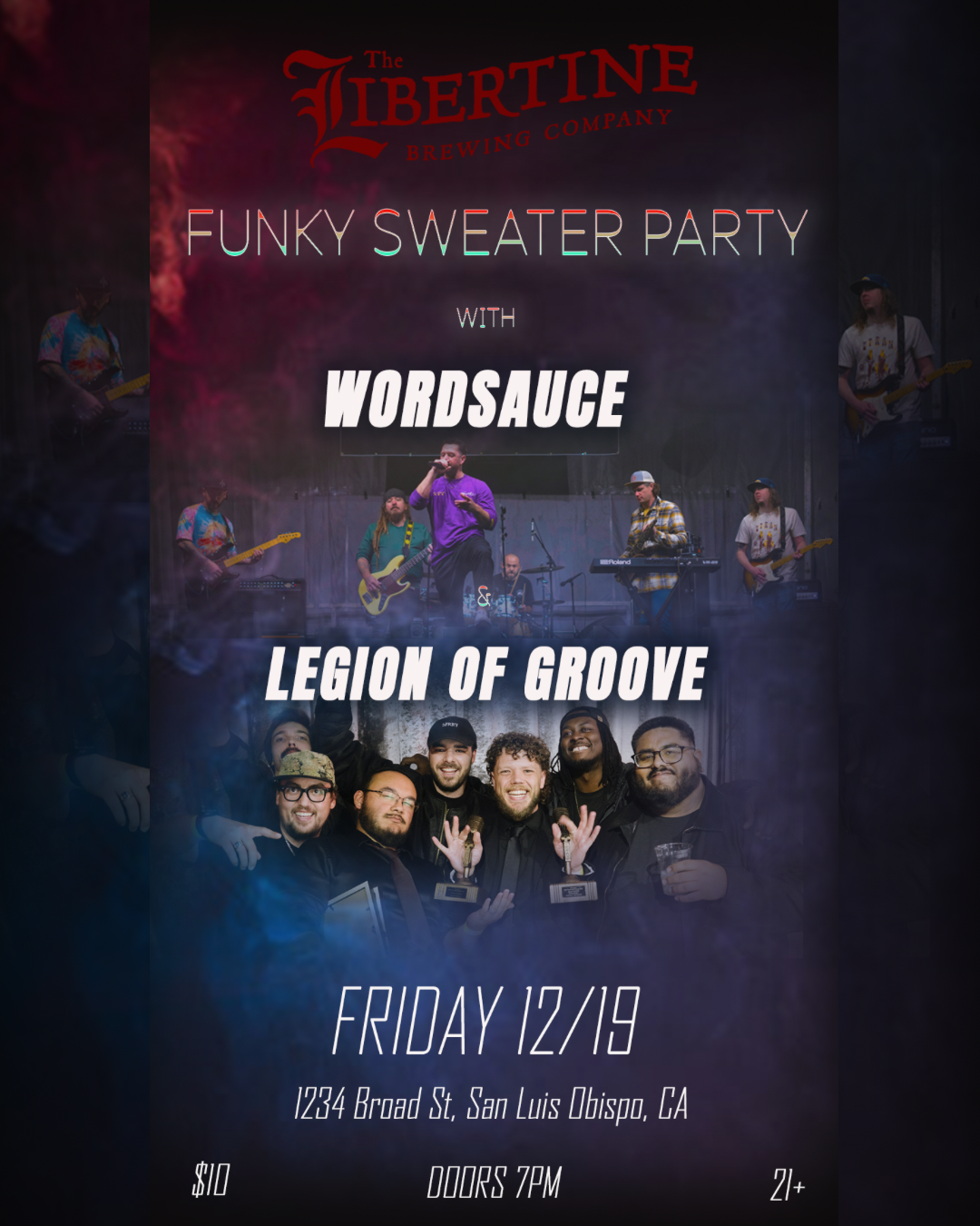 Wordsauce + Legion of Groove Funky Sweater Party