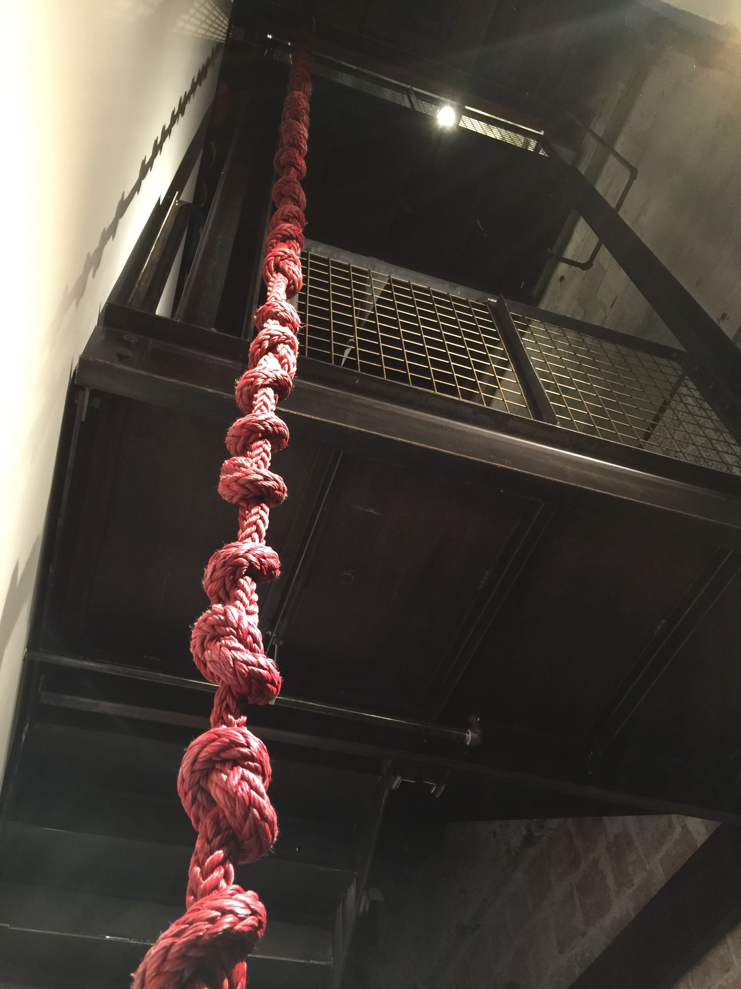 Red Rope Mala, 108 knots (sold).