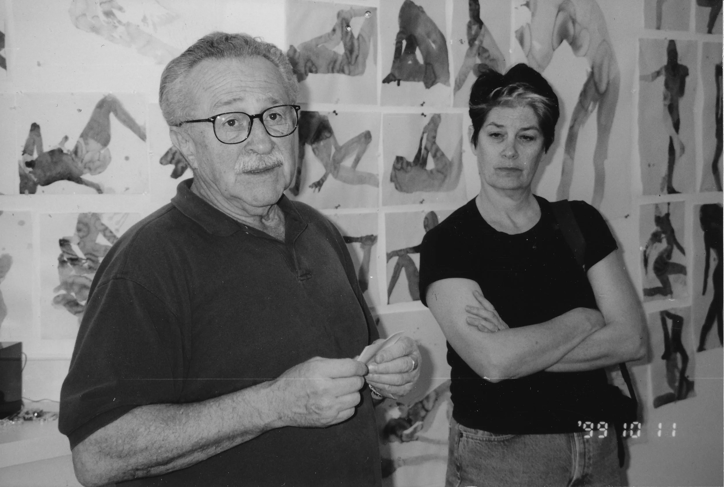 CATHERINE SKINNER & NATHAN OLIVEIRA AT SANTA FE ART INSTITUTE, 1999