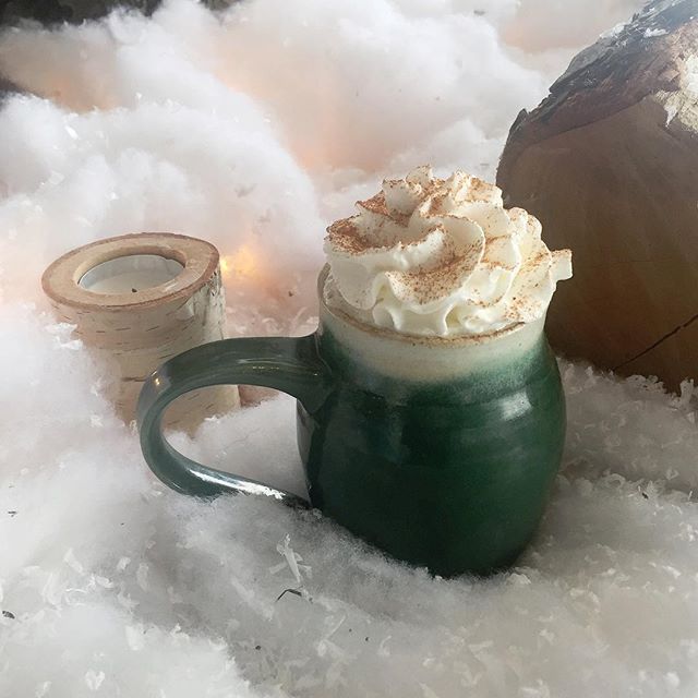 Warm up with an Eggnog Latte! This rich and creamy latte is only available for a limited time, so come try it before Christmas! ☕️🎄❄️