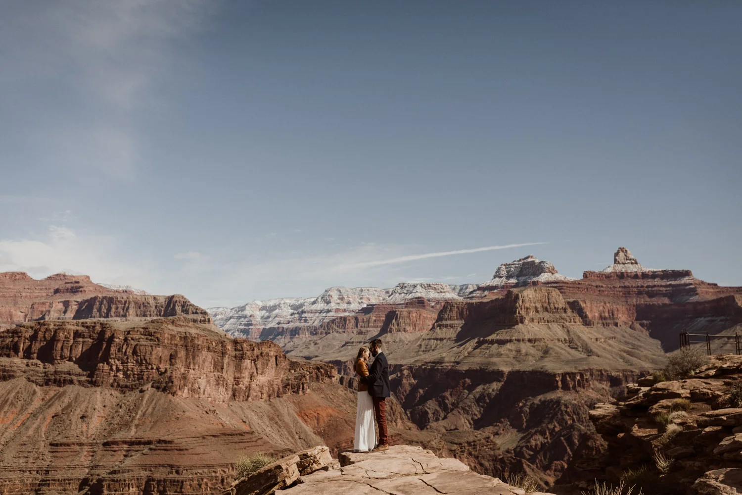 Laura &amp; Seth. Married in the Grand Canyon.