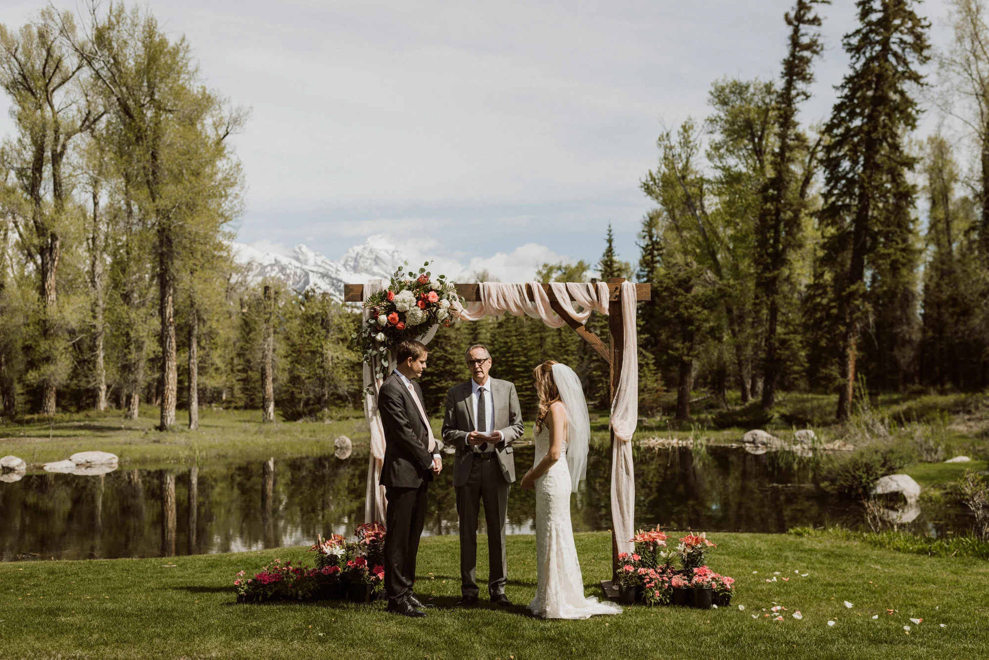 Chris &amp; Mara. Married in the Tetons.