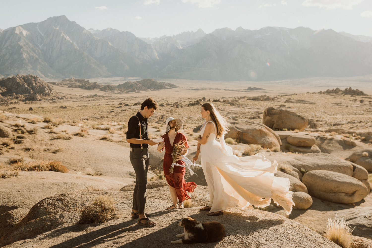 desert wedding ceremony