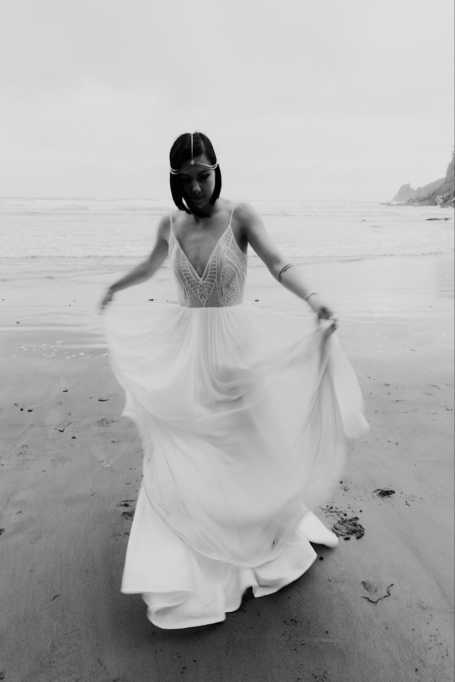 Wedding dress for adventure brides