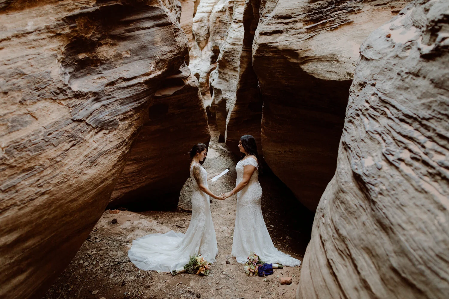 Erica + Melissa. Married in the Utah Desert.