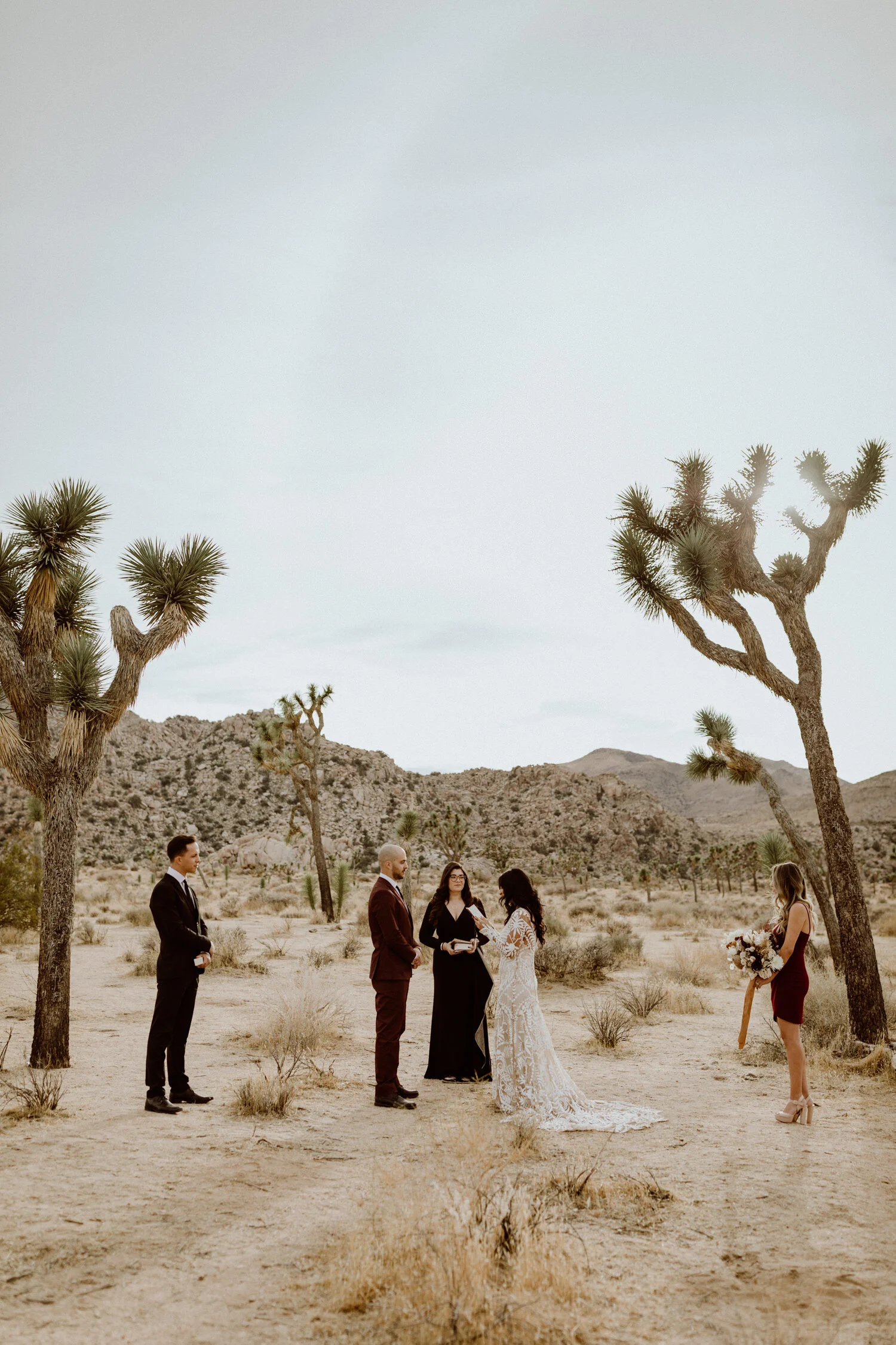 Caitlin + Sebastian. Married in the California Desert.