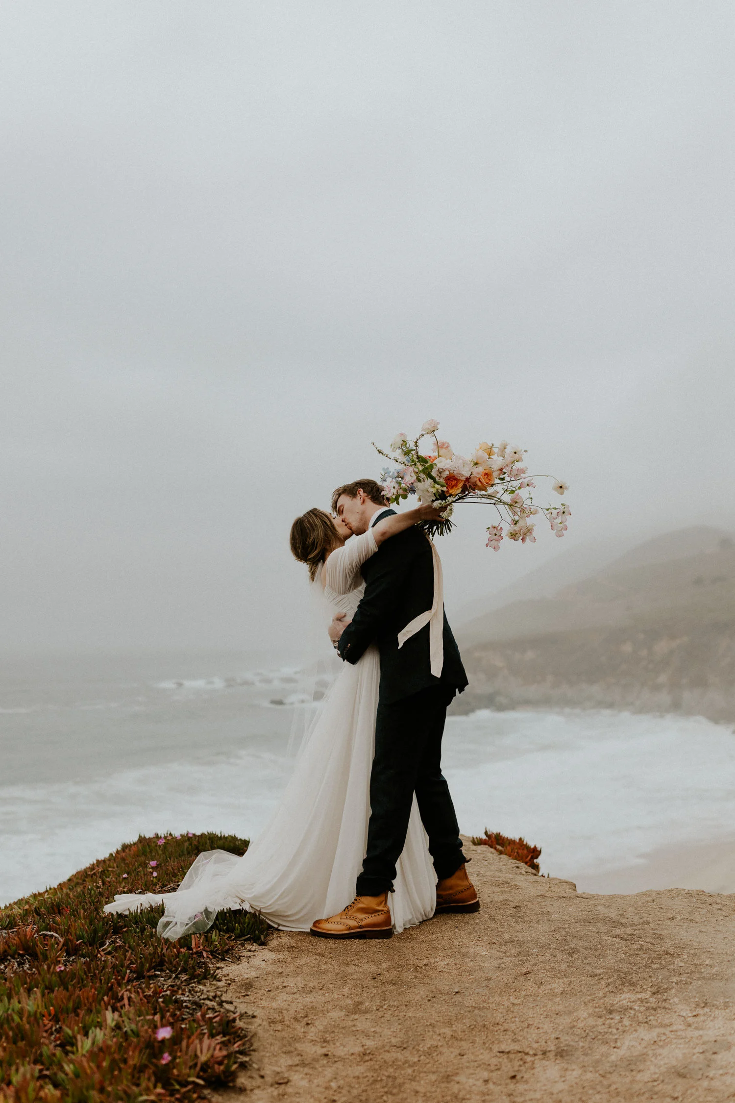 Kassie + Thomas. Married in Big Sur.