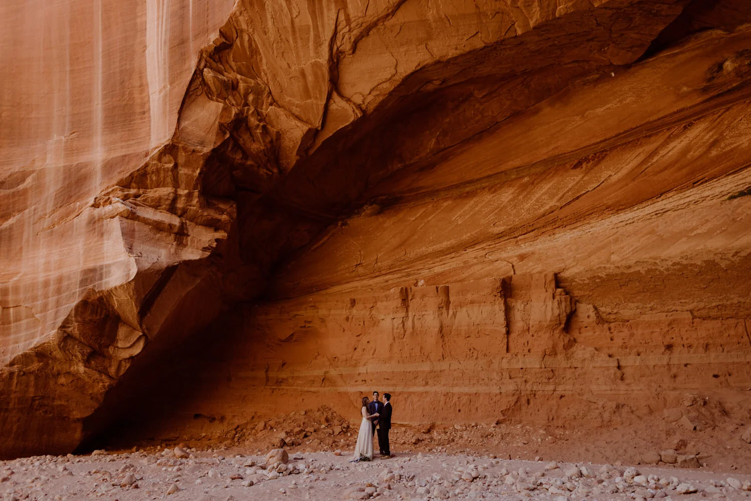 Samantha + Sasha. Married in Buckskin Gulch.