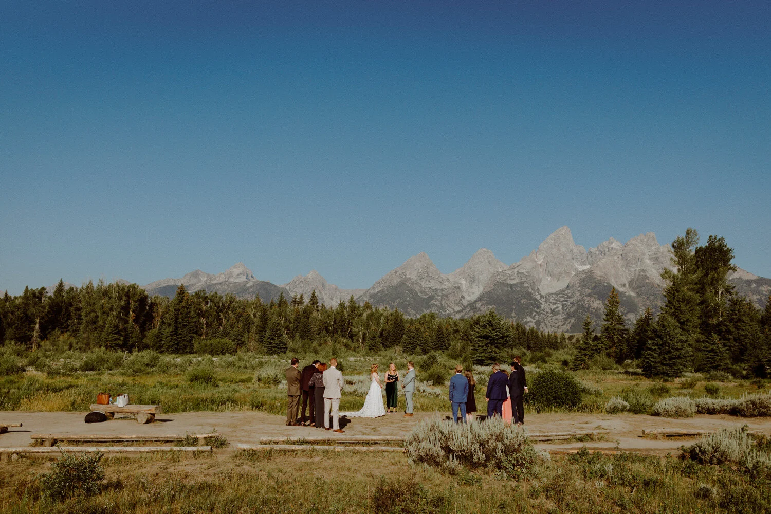 Alex + Marcus. Married in the Tetons.