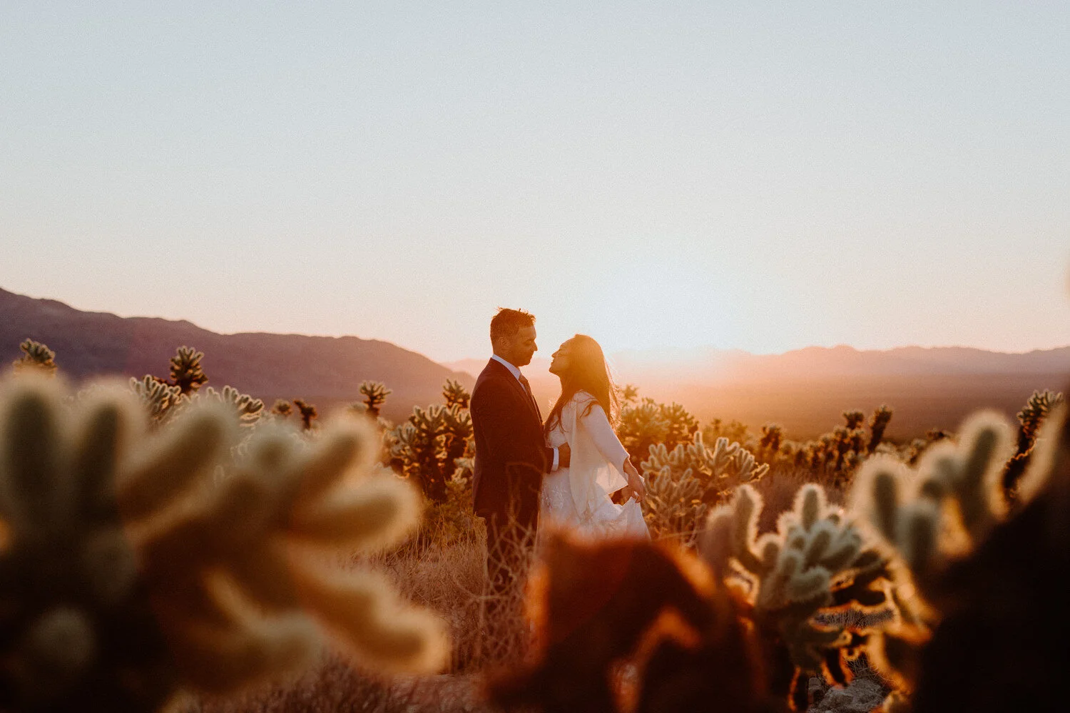 Stephanie + Eric. Married in Joshua Tree.
