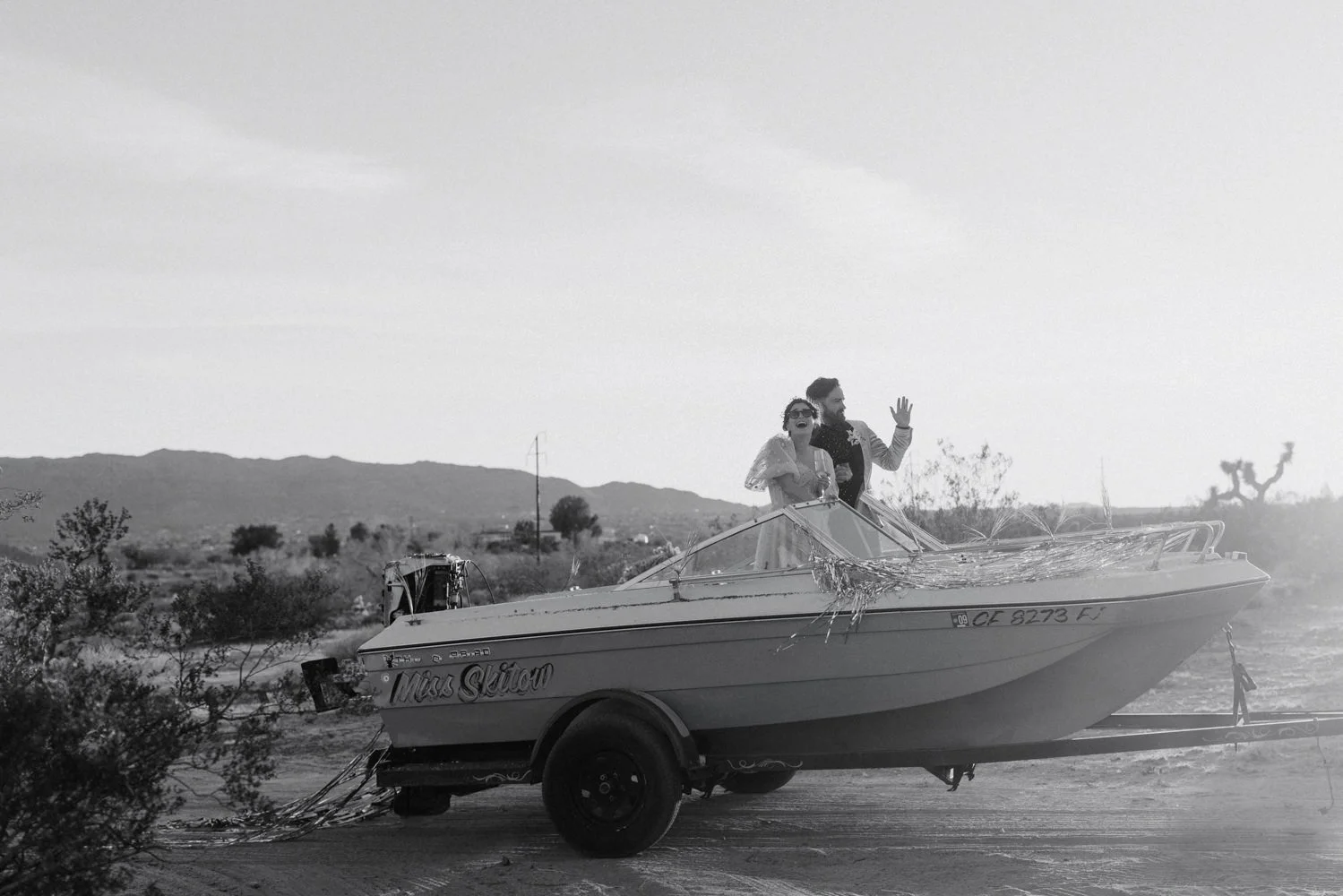Bea + Blake. Disco Alien Wedding in Joshua Tree.